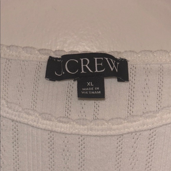 🥡 J. Crew Pointelle Tshirt - Picture 8 of 10